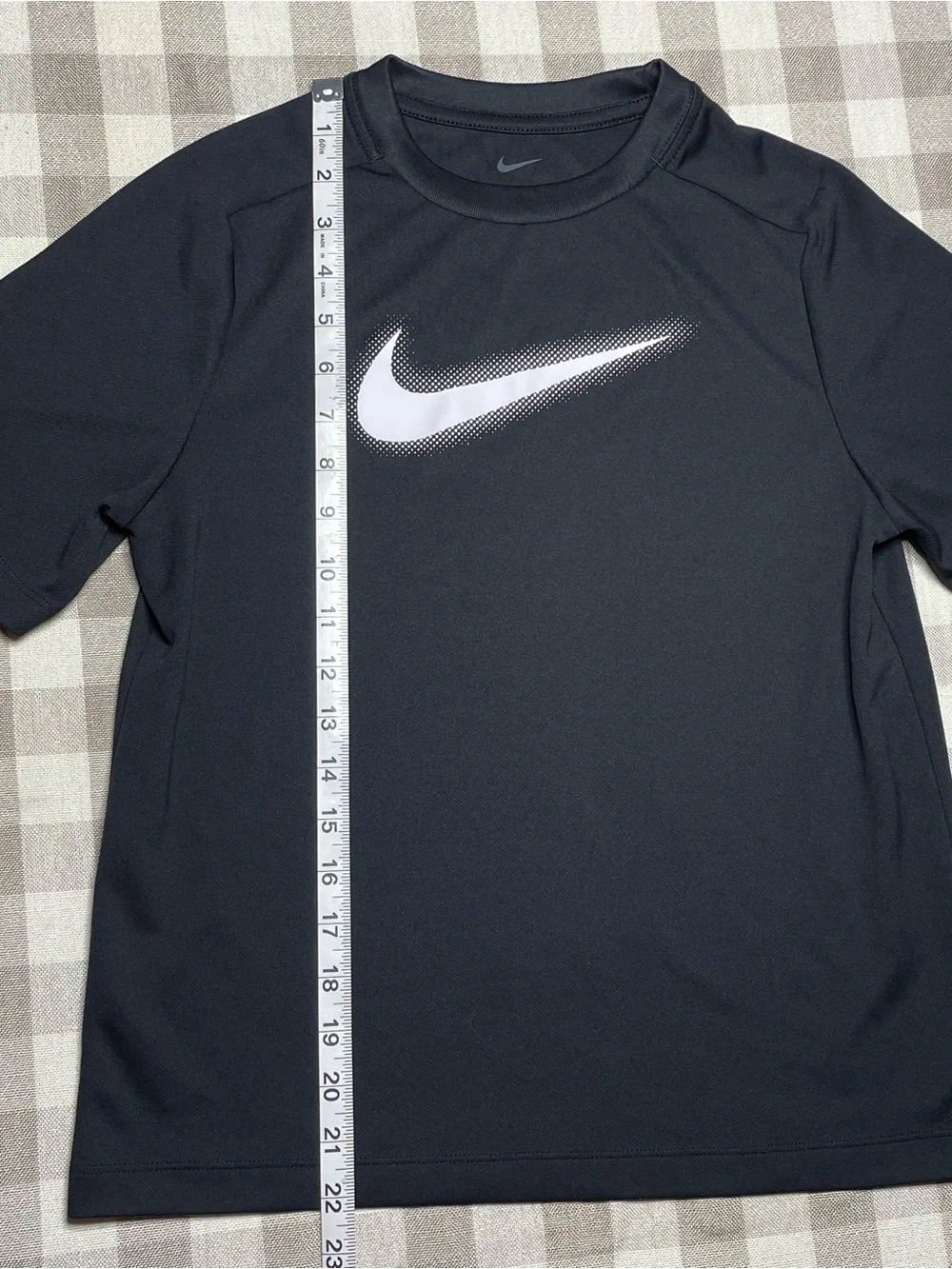 Nike Black Performance Tee with White Swoosh